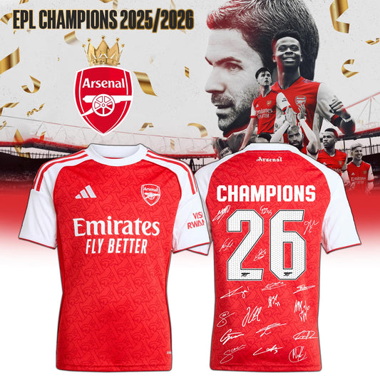 Arsenal F.C Premier League champions 25/26 Limited Edition Jersey