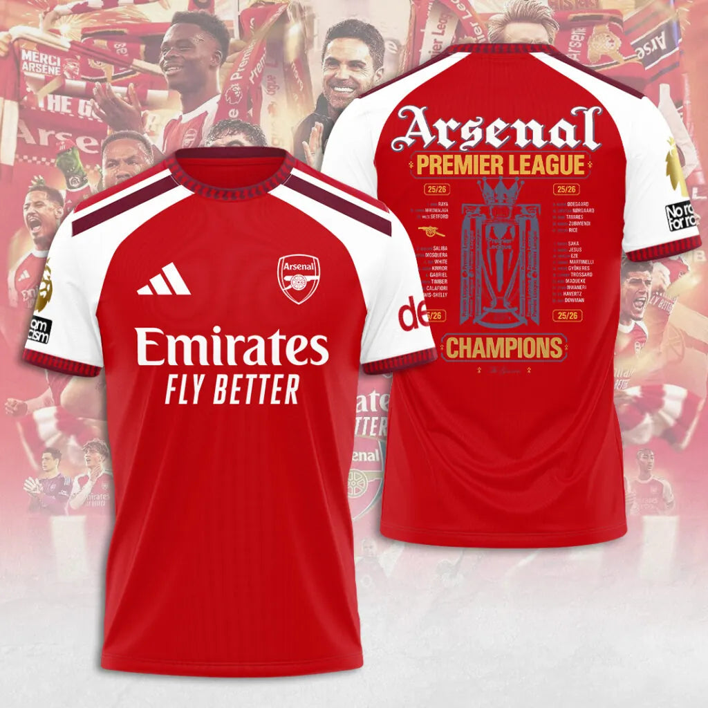 Arsenal F.C Premier League champions 25/26 T-SHIRT