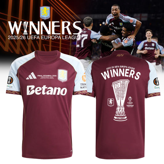 Aston Villa Europa League Winners 25/26 Jersey
