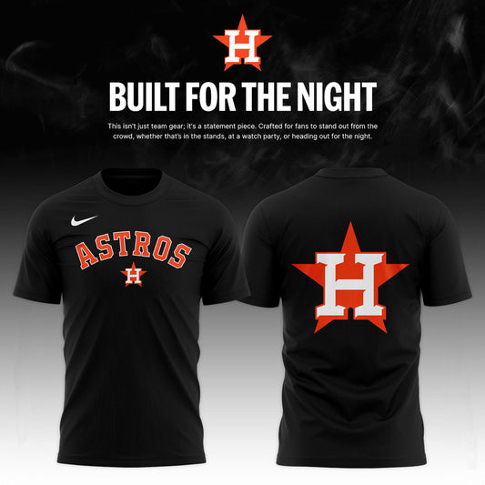 Houston Astros 2026 Fashion Black Out Limited Edition T-shirt