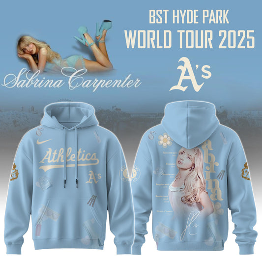 A t h l e t i c s x Sabrina Carpenter “Short n’ Sweet Tour” Hoodie Editions Limited +Selling Out Fast