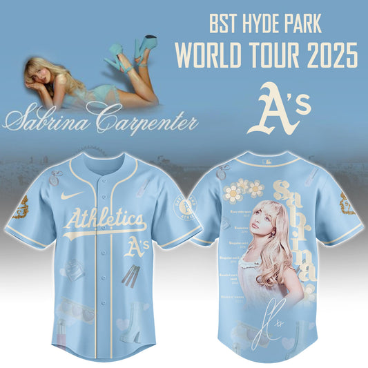 A t h l e t i c s x Sabrina Carpenter “Short n’ Sweet Tour” Jersey Editions Limited +Selling Out Fast