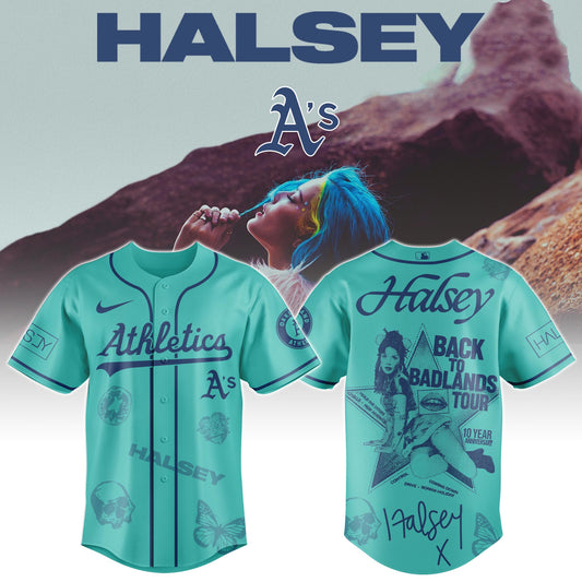 A t h l e t i c s x Halsey “Back to Badlands Tour” Jersey Editions Limited +Selling Out Fast