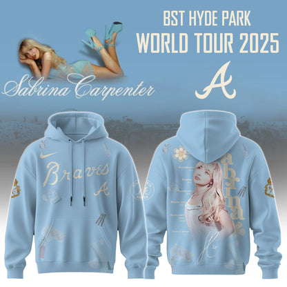 A Braves x Sabrina Carpenter “Short n’ Sweet Tour” Hoodie Editions Limited +Selling Out Fast