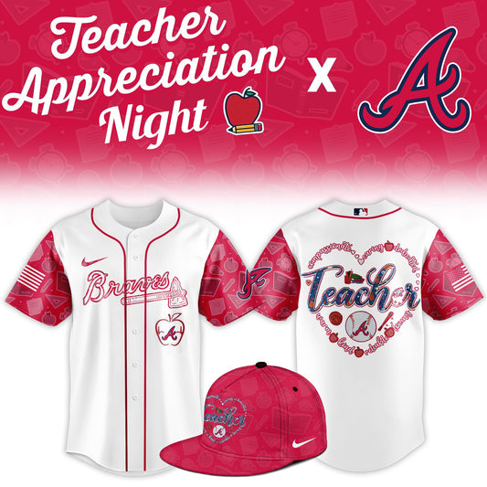 A.Braves Teacher Appreciation Night Limited Baseball Jersey