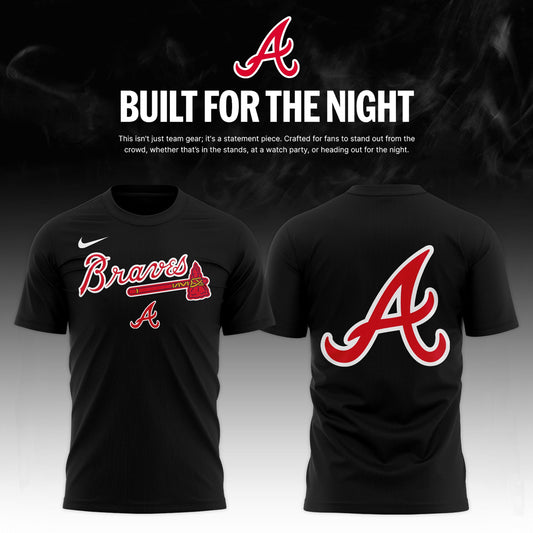 Atlanta Braves 2026 Fashion Black Out Limited Edition T-shirt