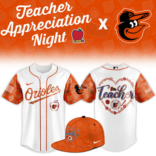 B.Orioles Teacher Appreciation Night Limited Baseball Jersey