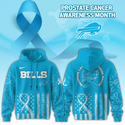 Buffalo Bills x Prostate Cancer Awareness Hoodie Edition
