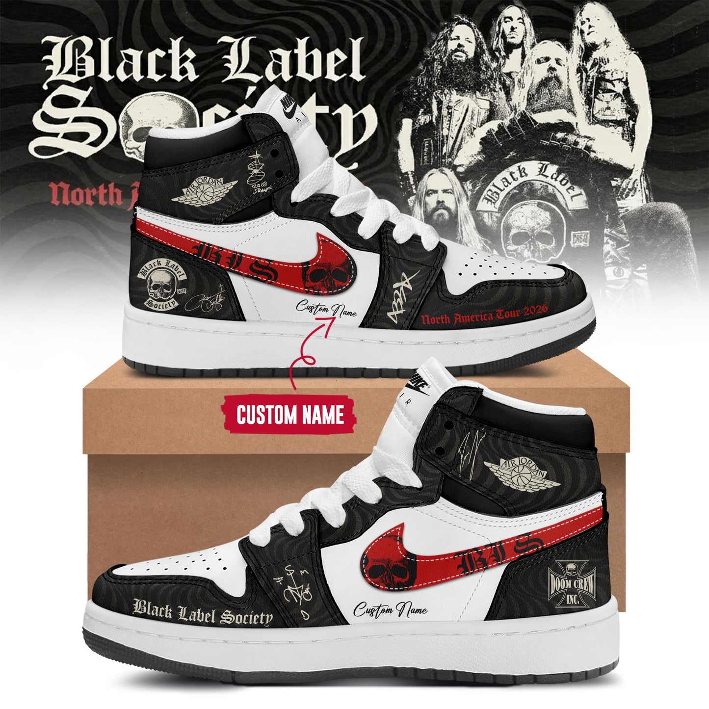 Black Label Society Engines of Demolitions 2026 Limited Edition JD1 Shoes