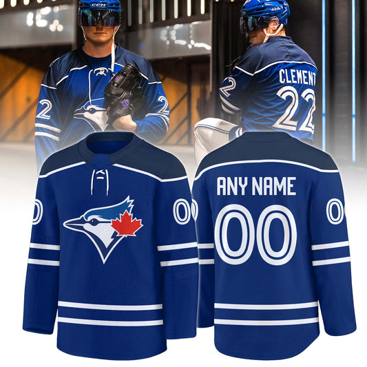 Toronto Blue Jays Ern Dog Appreciation Day Custom Hockey Jersey