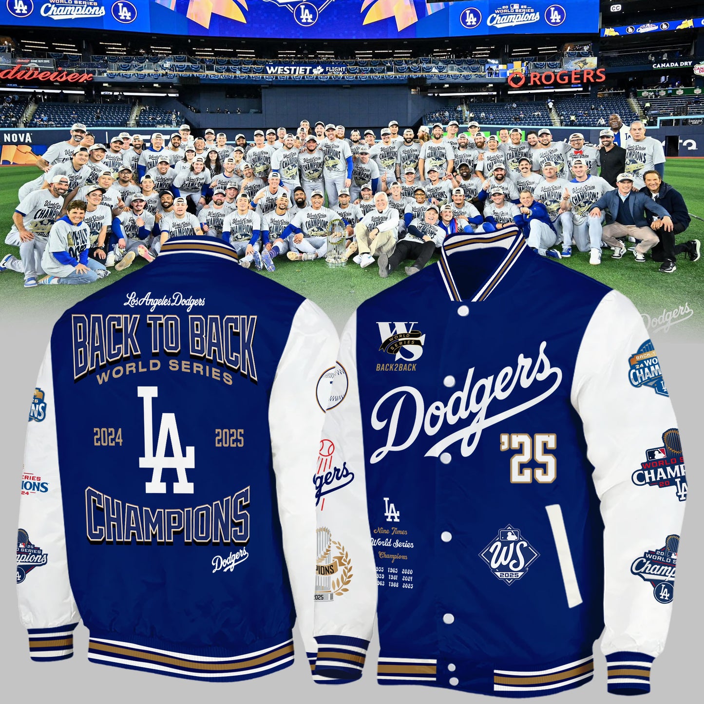 LA Dodgers – 2025 World Series Champions Limited Edition Combo Jacket