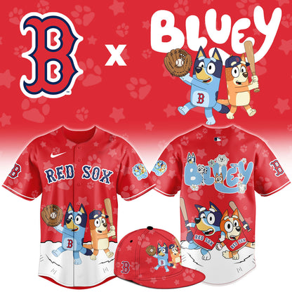 B.Red Sox Bluey Night Limited Baseball Jersey
