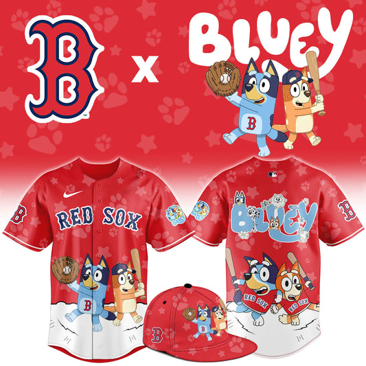 B.Red Sox Bluey Night Limited Baseball Jersey