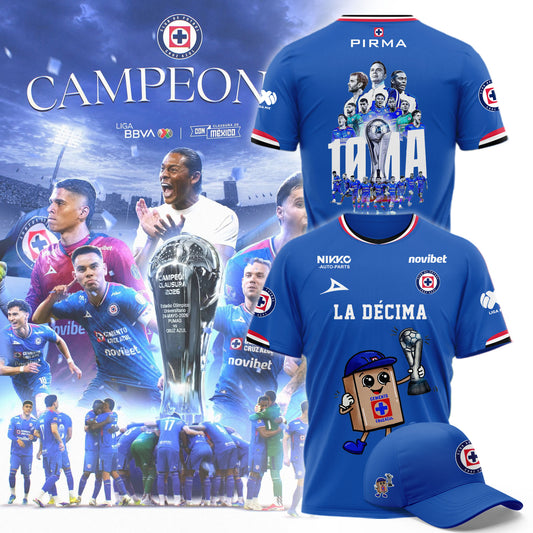 Cruz Azul Campeón del Clausura 2026 3D Apparel T-Shirt