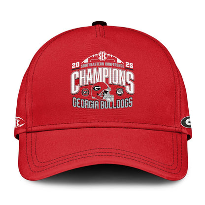 Georgia Bulldogs 2025 SEC Conference Champions Combo T-Shirt