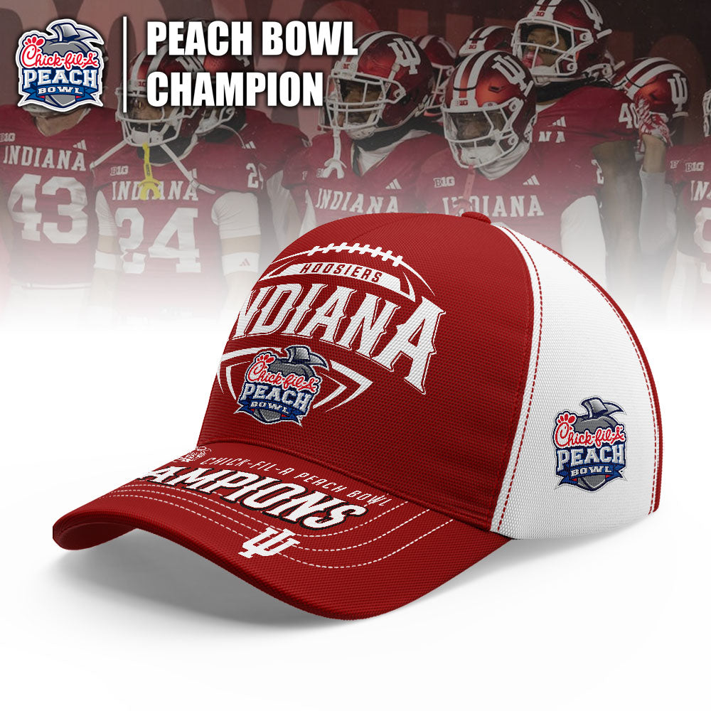 Indiana Hoosiers Champions Peach Bowl 2025/26 Half Zip Hoodie
