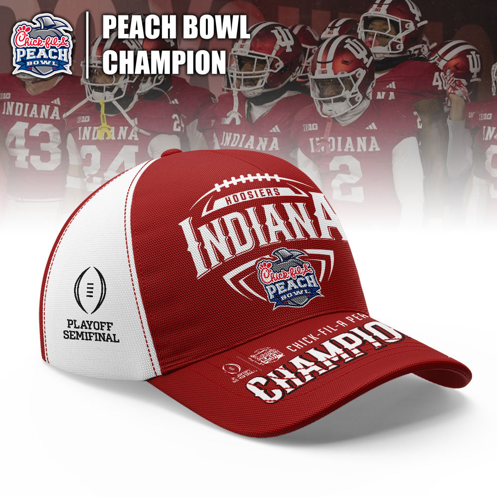 Indiana Hoosiers Champions Peach Bowl 2025/26 Half Zip Hoodie