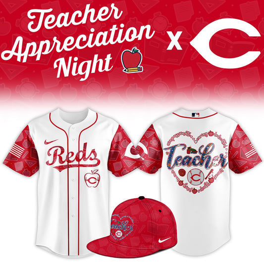 C.Reds Teacher Appreciation Night Limited Baseball Jersey
