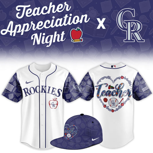 C.Rockies Teacher Appreciation Night Limited Baseball Jersey