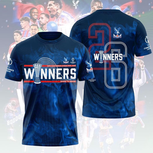 Crystal Palace 2025-26 UEFA Conference League Winners T-Shirt