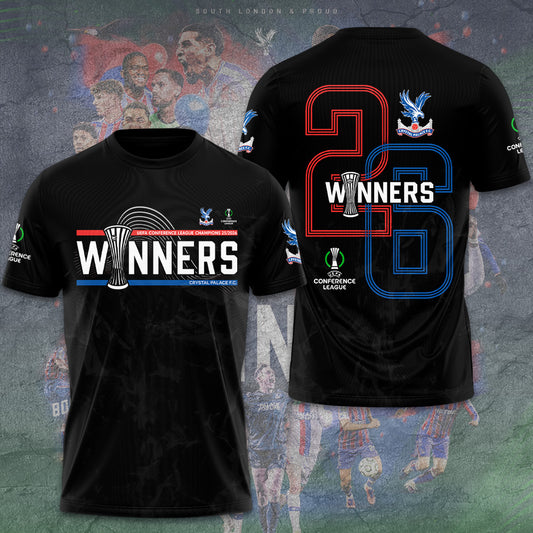Crystal Palace 2025-26 UEFA Conference League Winners T-Shirt