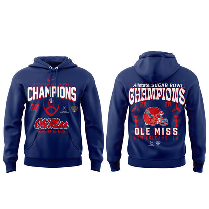 Ole Miss Rebels 2026 Sugar Bowl Champions Limited Edition Combo Hoodie