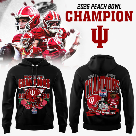Indiana Hoosiers Football Champions Peach Bowl 2025/26 Hoodie