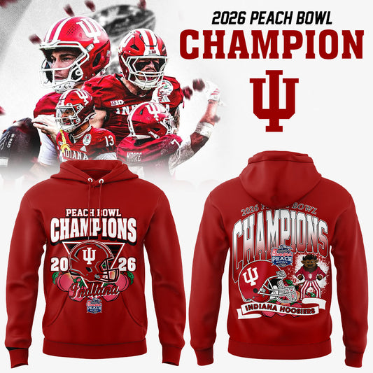 Indiana Hoosiers Football Champions Peach Bowl 2025/26 Hoodie