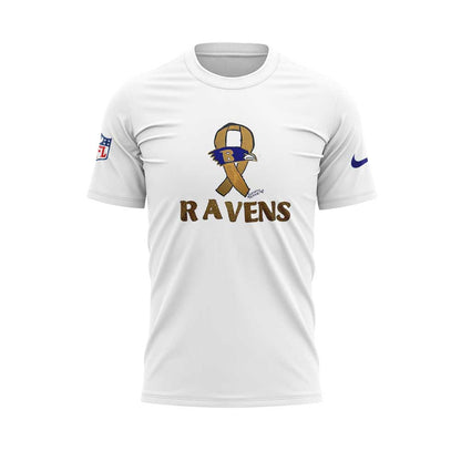 Baltimore Ravens. Designed by Heroes. Worn with Pride Combo Hoodie