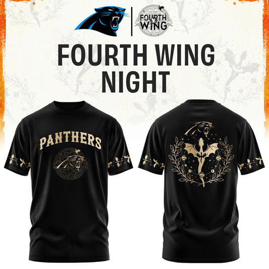 C Panthers Fourth Wings Night Black Shirt