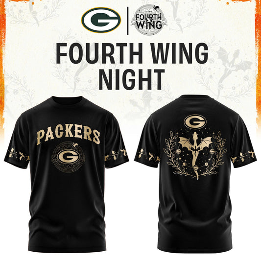 GB Packers Fourth Wings Night Black Shirt