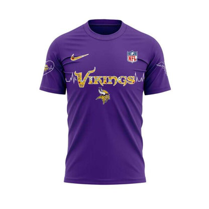 Minnesota Vikings Nurses Appreciation Purple Tshirt V2