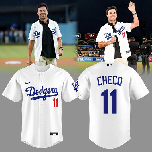L.A Dodgers x Checo Pérez 11 Cadillac Formula Combo Jersey