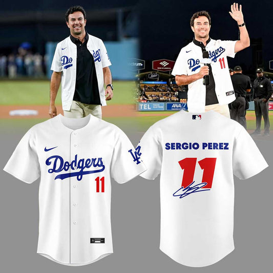 L.A Dodgers x Checo Pérez 11 Cadillac Formula Combo Jersey