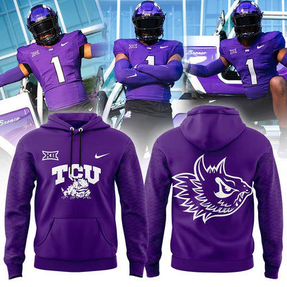 Limited Edition TCU The Best Uniform Combo Purple Hoodie