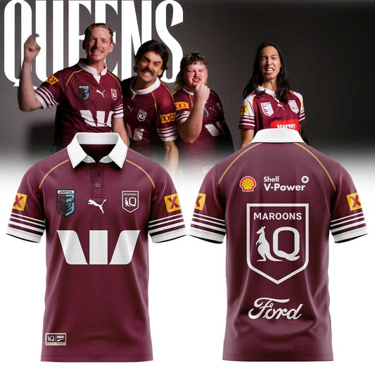 Queensland Maroons 2026 QLD Maroons Captain’s Run Men’s Polo