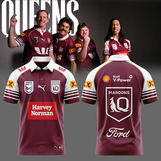 Queensland Maroons 2026 QLD Maroons Captain’s Run Men’s Polo