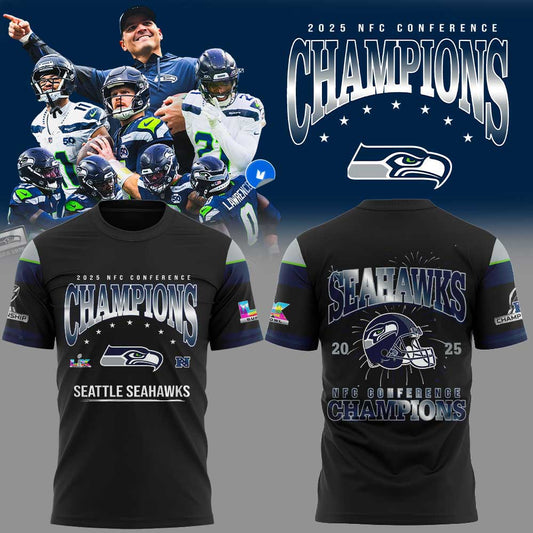 Seattle Seahawks 2025 NFC Conference Champions TShirt