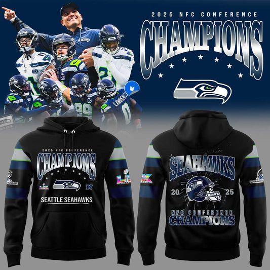 Seattle Seahawks 2025 NFC Conference Champions Hoodie