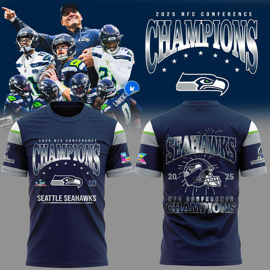 Seattle Seahawks 2025 NFC Conference Champions TShirt