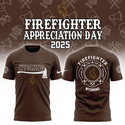 Wyoming Cowboy Firefighter Application Day Shirt