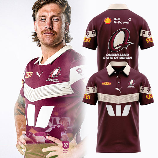 Queensland Maroons 2026 QLD Maroons Captain’s Run Men’s Polo