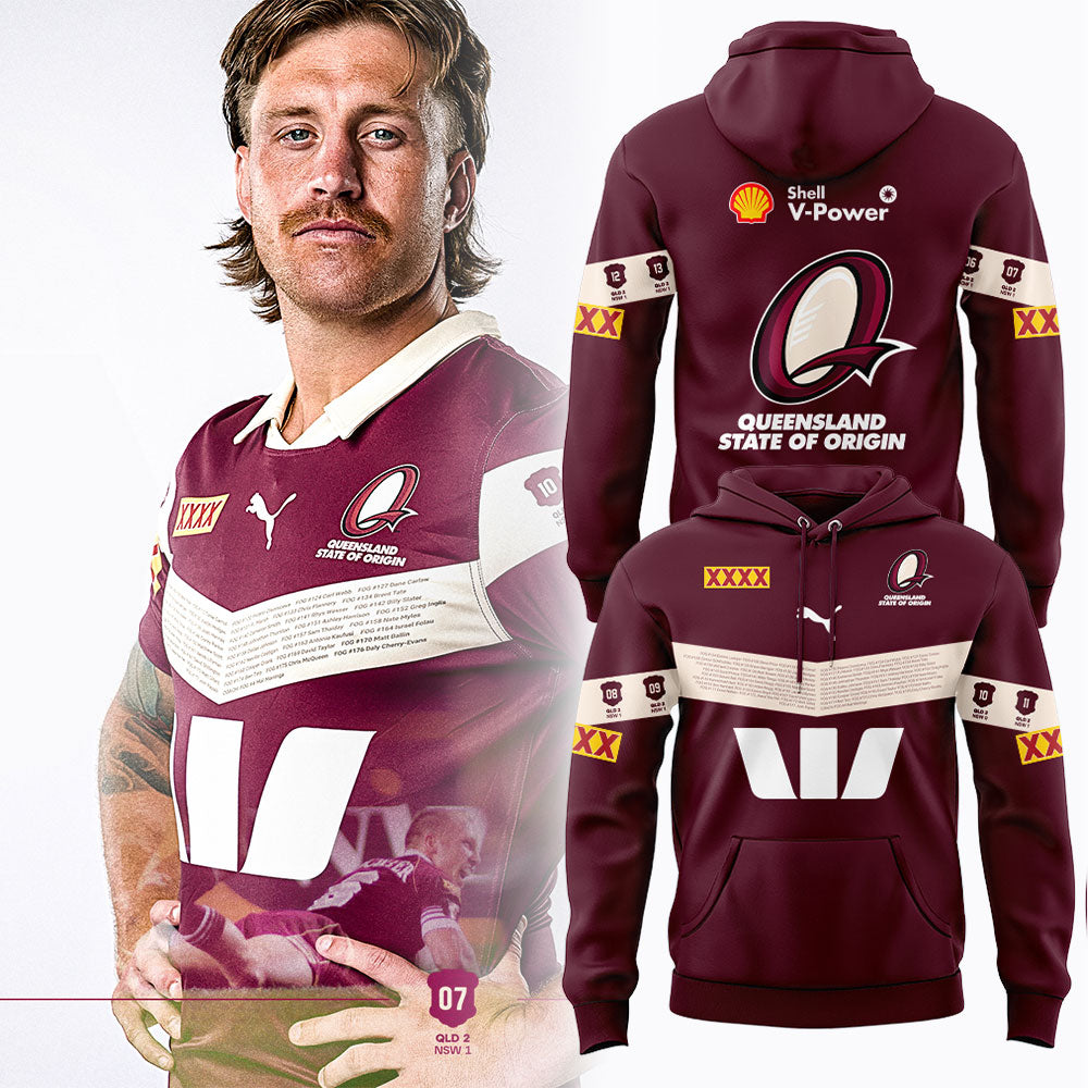 Queensland Maroons 2026 QLD Maroons Captain’s Run Men’s Hoodie