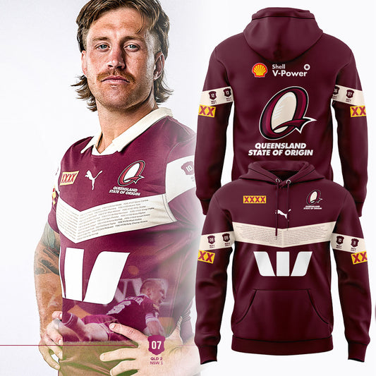 Queensland Maroons 2026 QLD Maroons Captain’s Run Men’s Hoodie