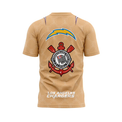 Limited Edition L.A Chargers Corinthians Collection Yellow Shirt