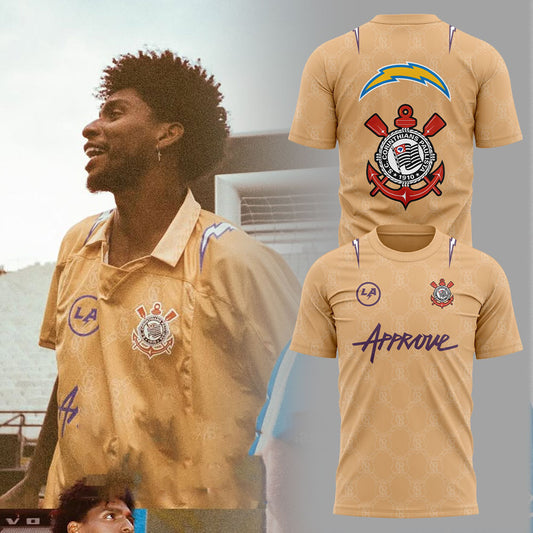 Limited Edition L.A Chargers Corinthians Collection Yellow Shirt