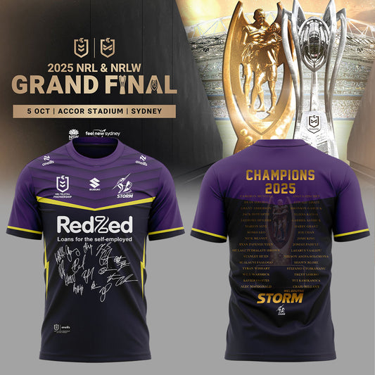 Melbourne Storm – NRL 2025 Champions T-shirt