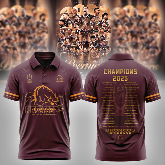 B.Broncos Finals 2025 Champions Combo Polo