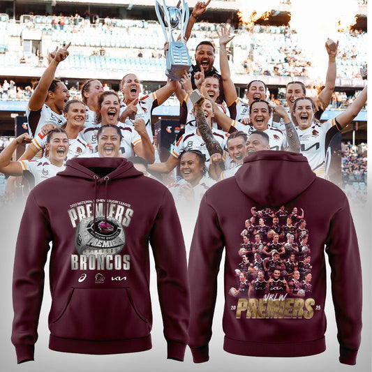 Brisbane Broncos 2025 Womens Premiers Combo Hoodie