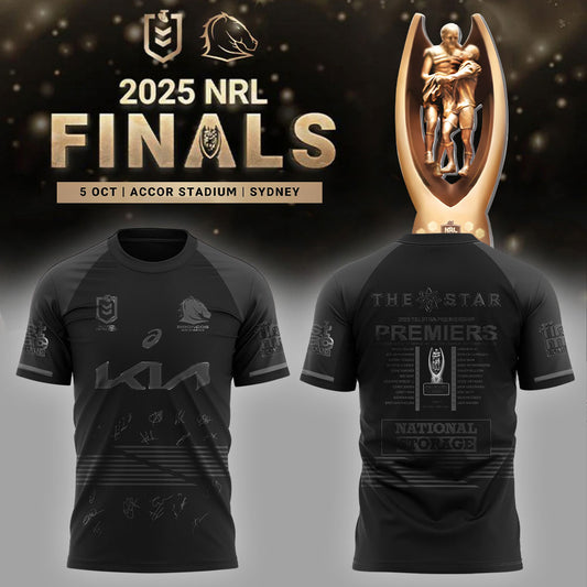 B.Broncos NRL Finals 2025 Champions Signature Combo Shirt